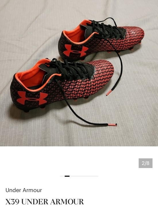 Under Armour Other - Under Armour Kids Soccer Cleats in Black and Bright Orange